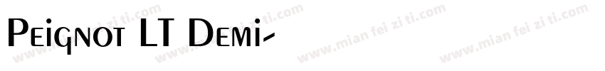 Peignot LT Demi字体转换